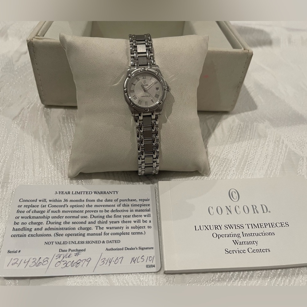 Woman’s Concord Luxury Watch silver